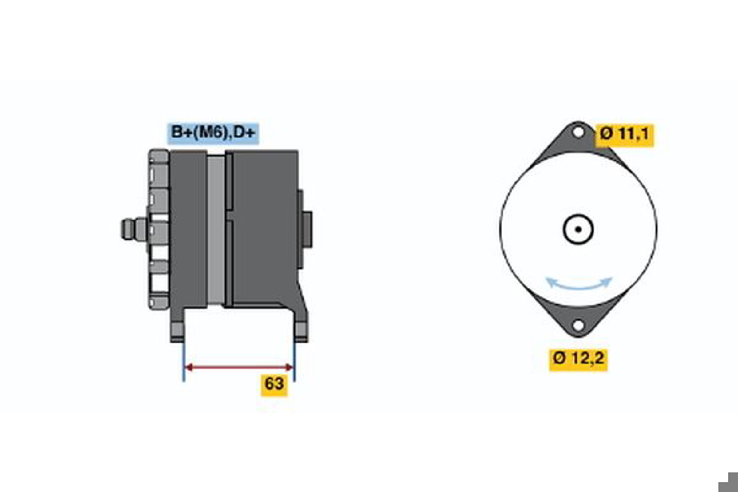 Генератор BOSCH 0120489106