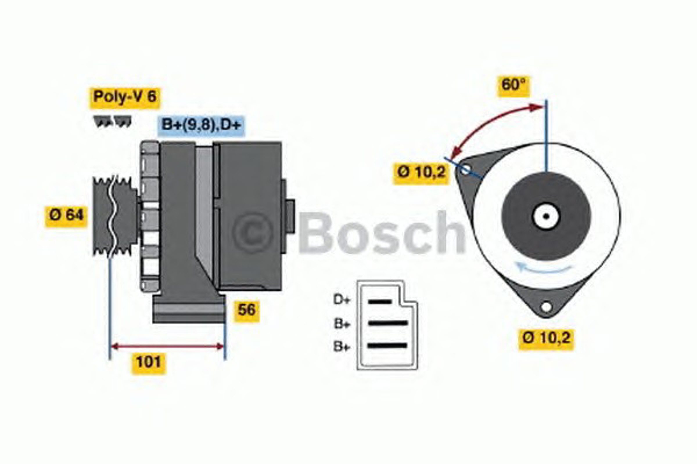 Генератор BOSCH 0120489327
