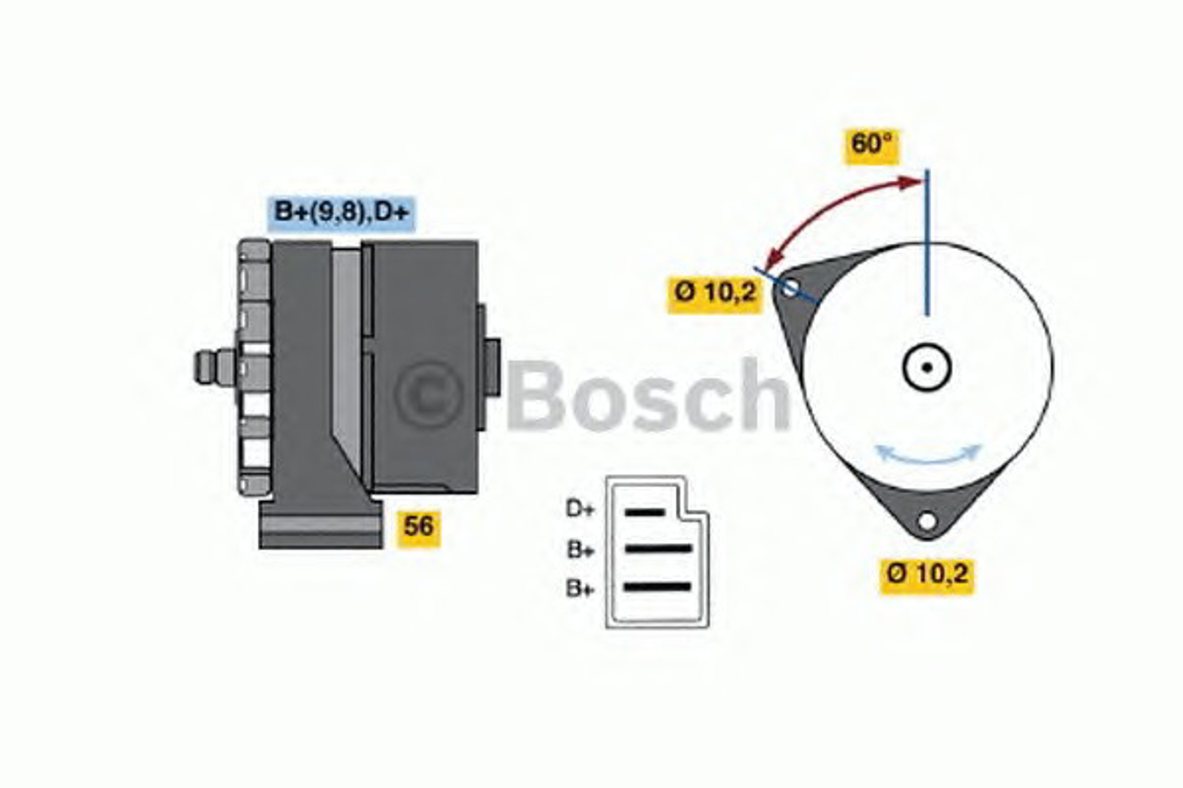 Генератор BOSCH 0120489328