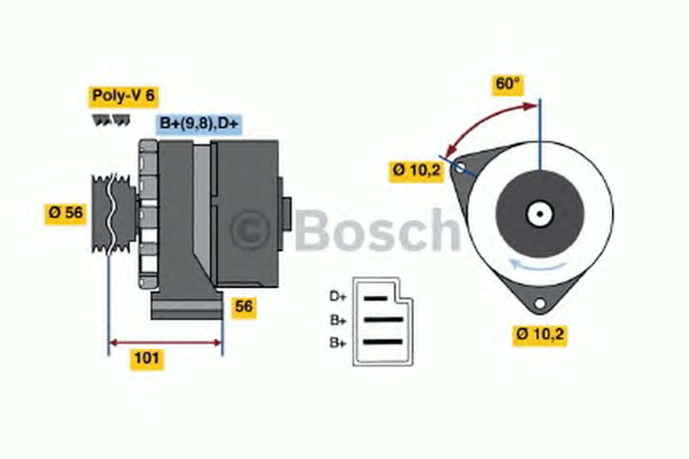 Генератор BOSCH 0120489332