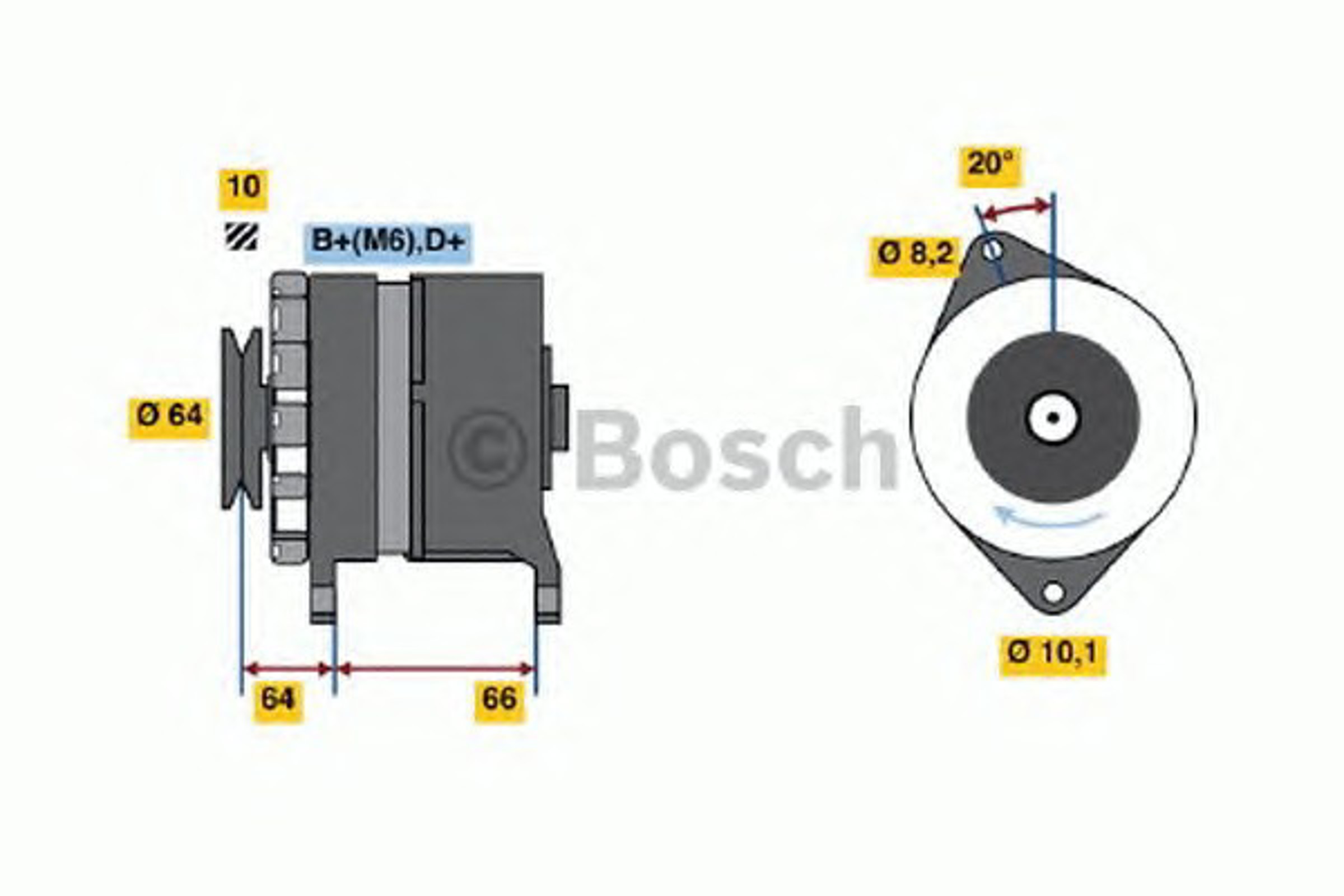 Генератор BOSCH 0120489358