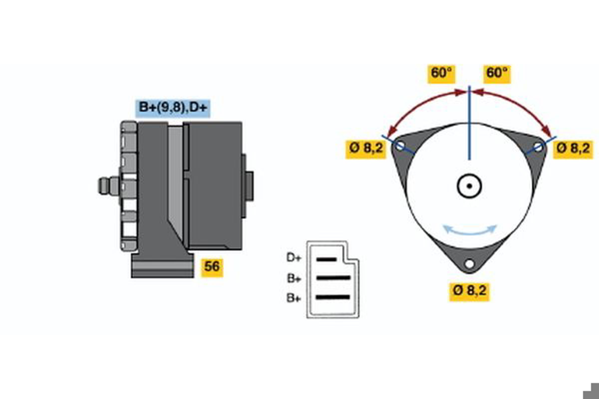 Генератор BOSCH 0120489506