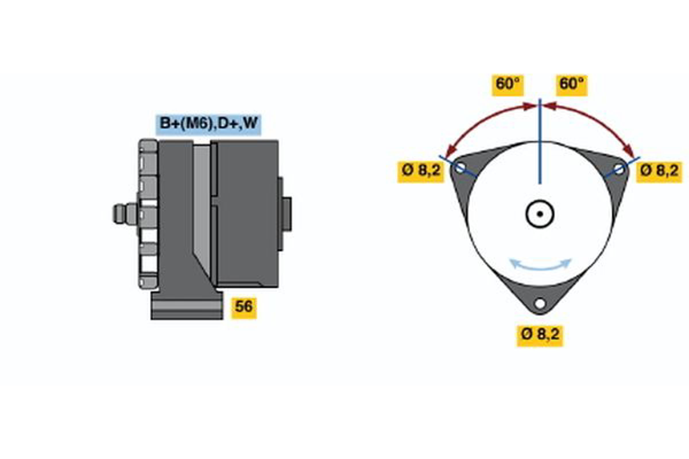 Генератор BOSCH 0120489710