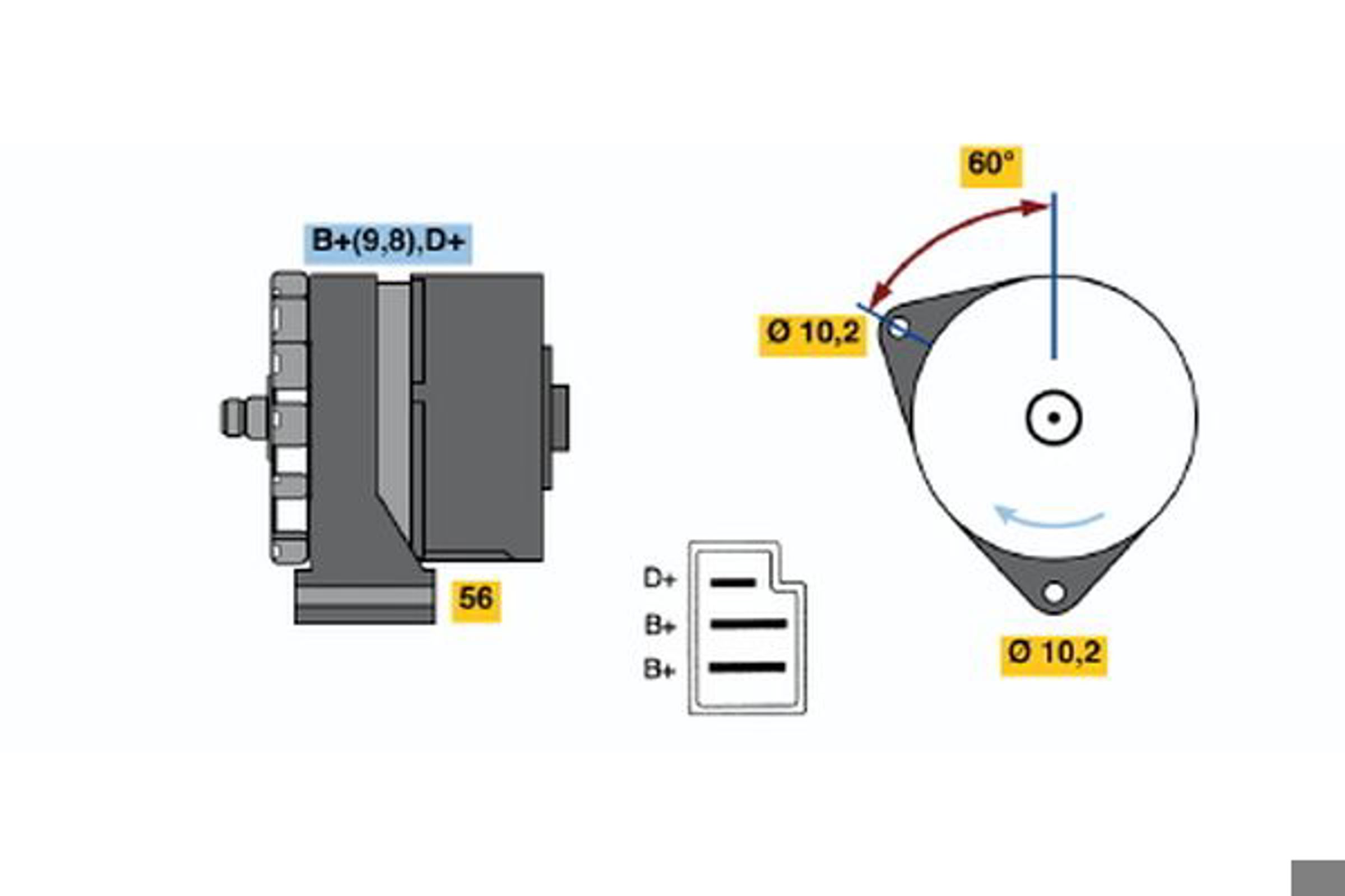 Генератор BOSCH 0120489917