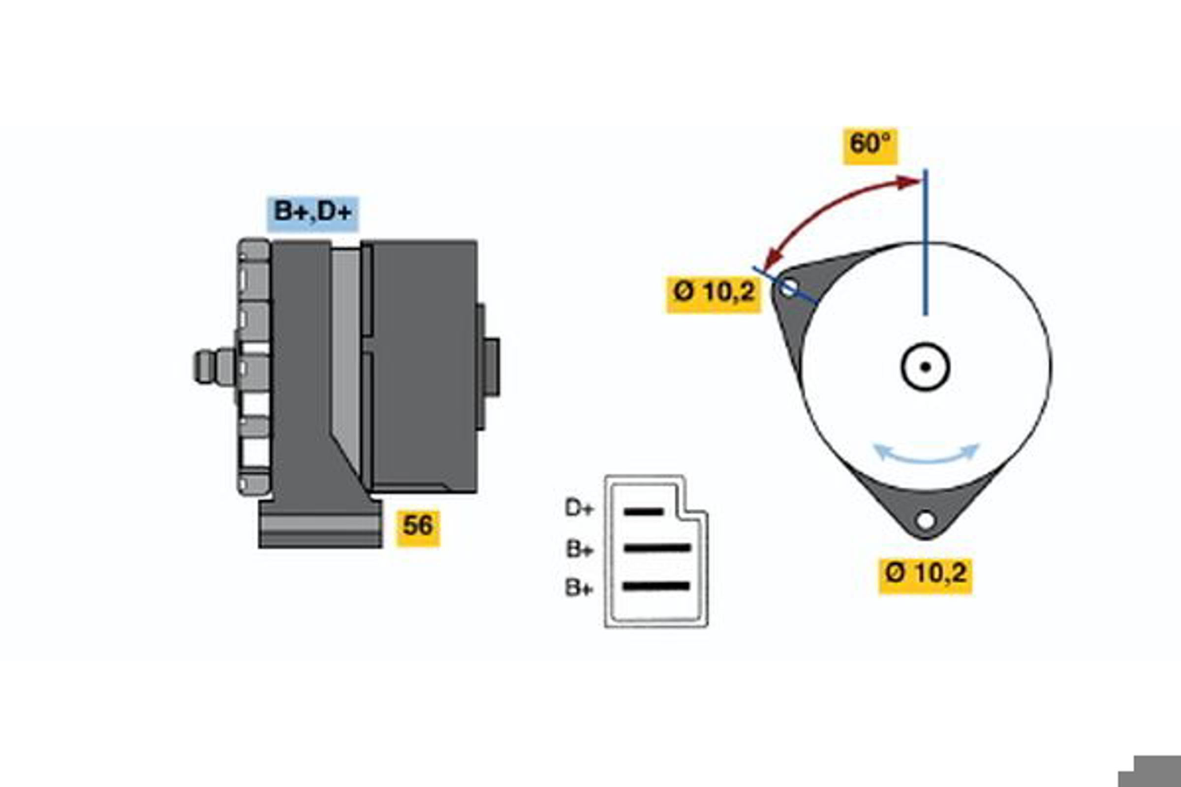 Генератор BOSCH 0120489935