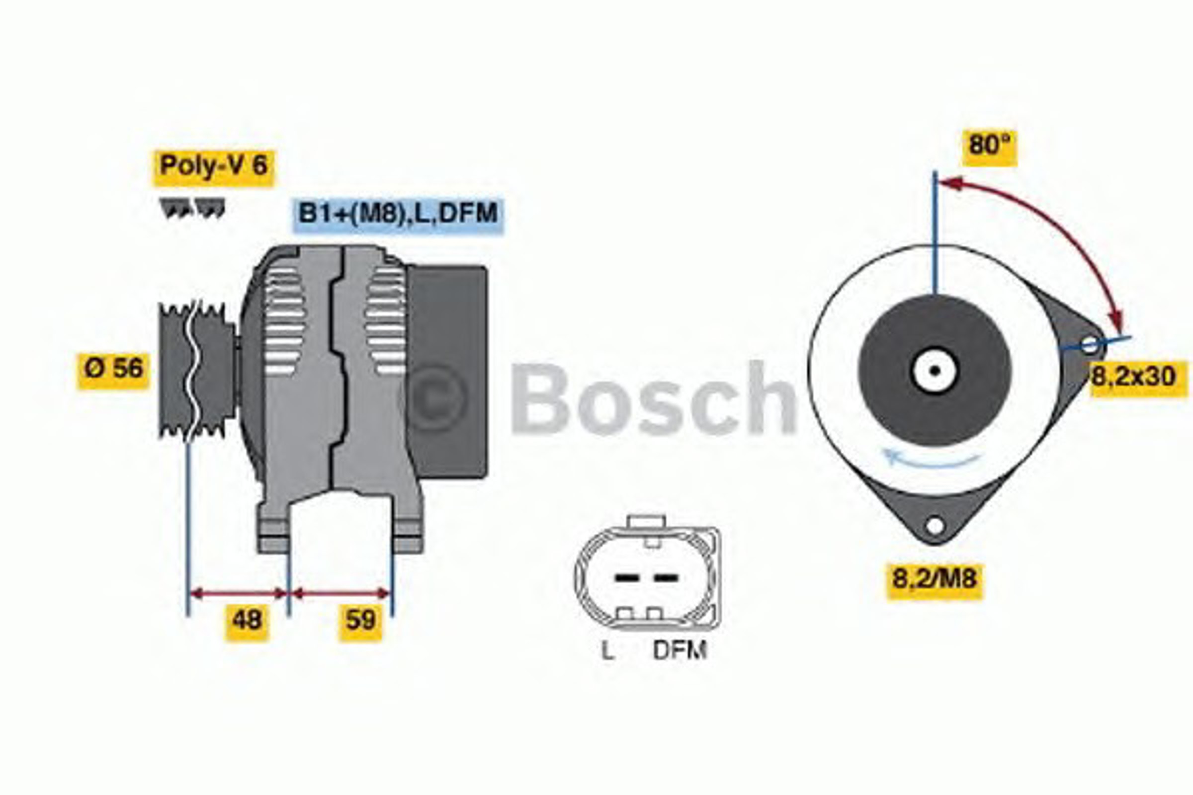 Генератор BOSCH 0124325075