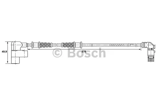 Датчик частоты вращения колеса BOSCH 0265006370