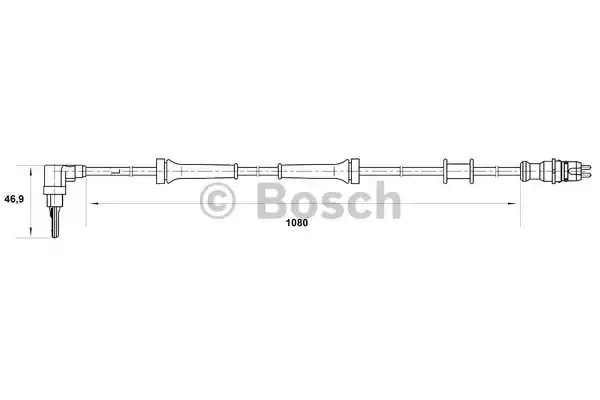 Датчик частоты вращения колеса BOSCH 0265007034