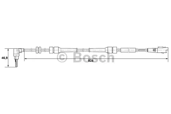Датчик частоты вращения колеса BOSCH 0265007083