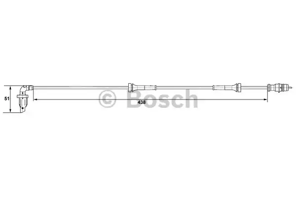 Датчик частоты вращения колеса BOSCH 0265007583