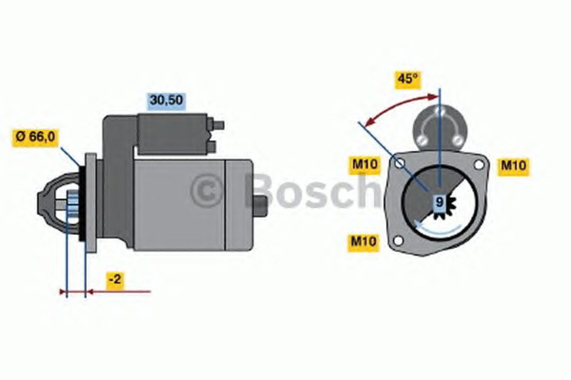 Стартер BOSCH 0986013120