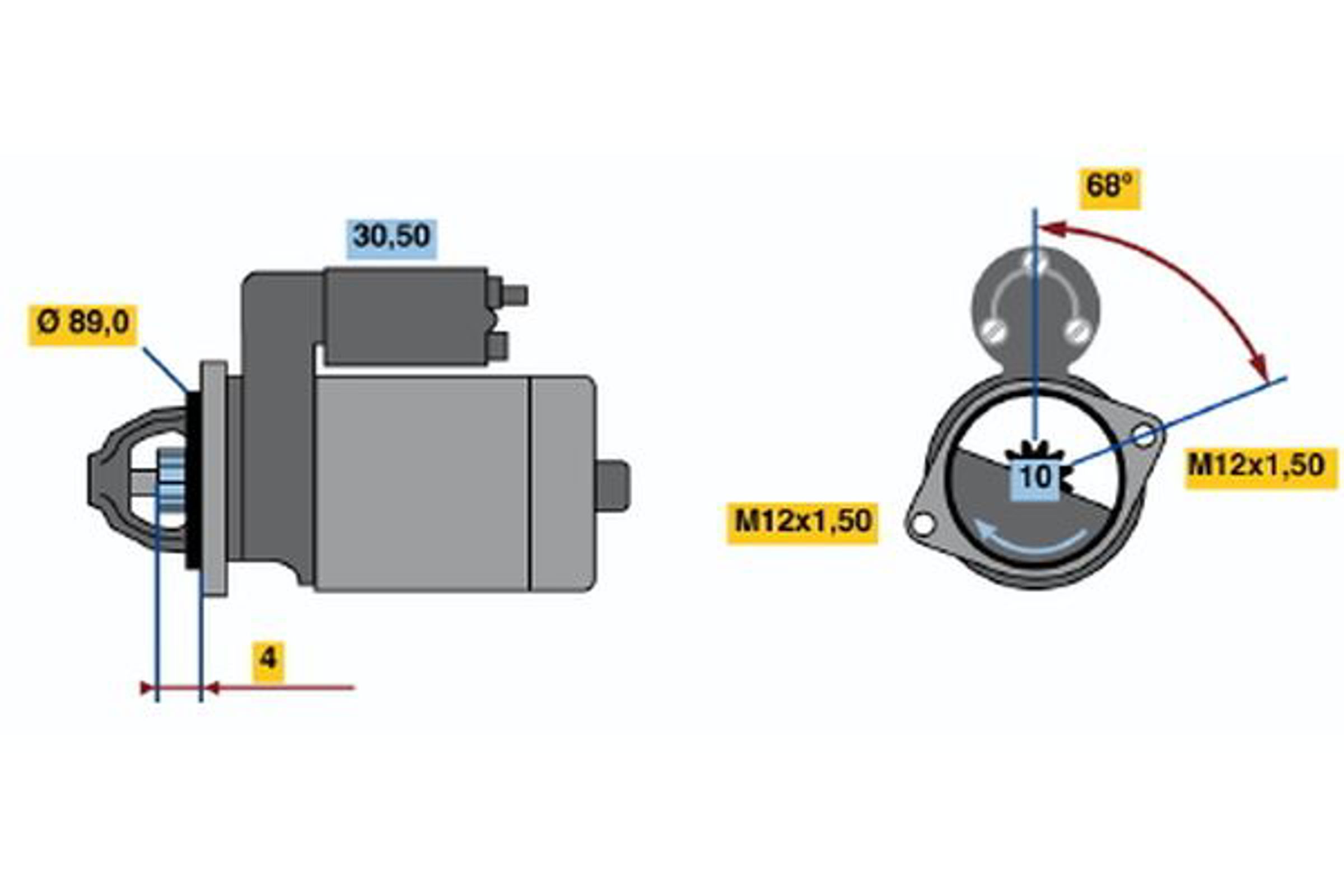 Стартер BOSCH 0986015991