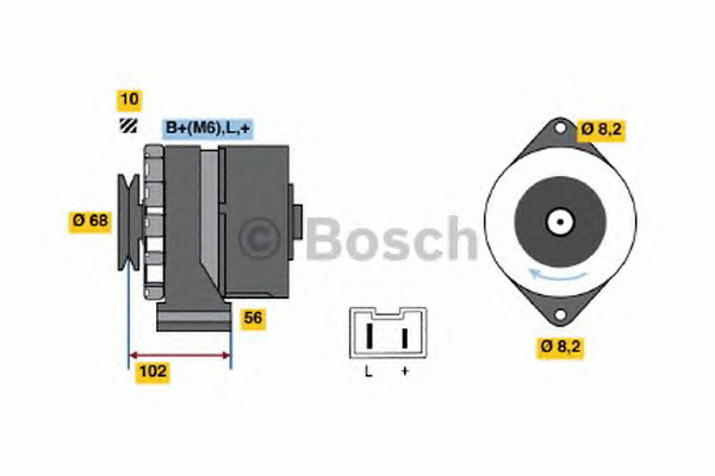 Генератор BOSCH 0986033990