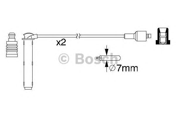 Комплект проводов зажигания BOSCH 0986357154