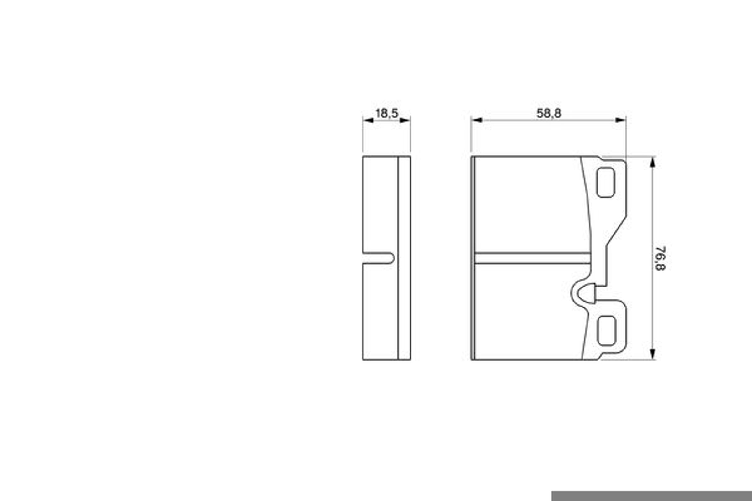 Колодки тормозные дисковые BOSCH 0986424062