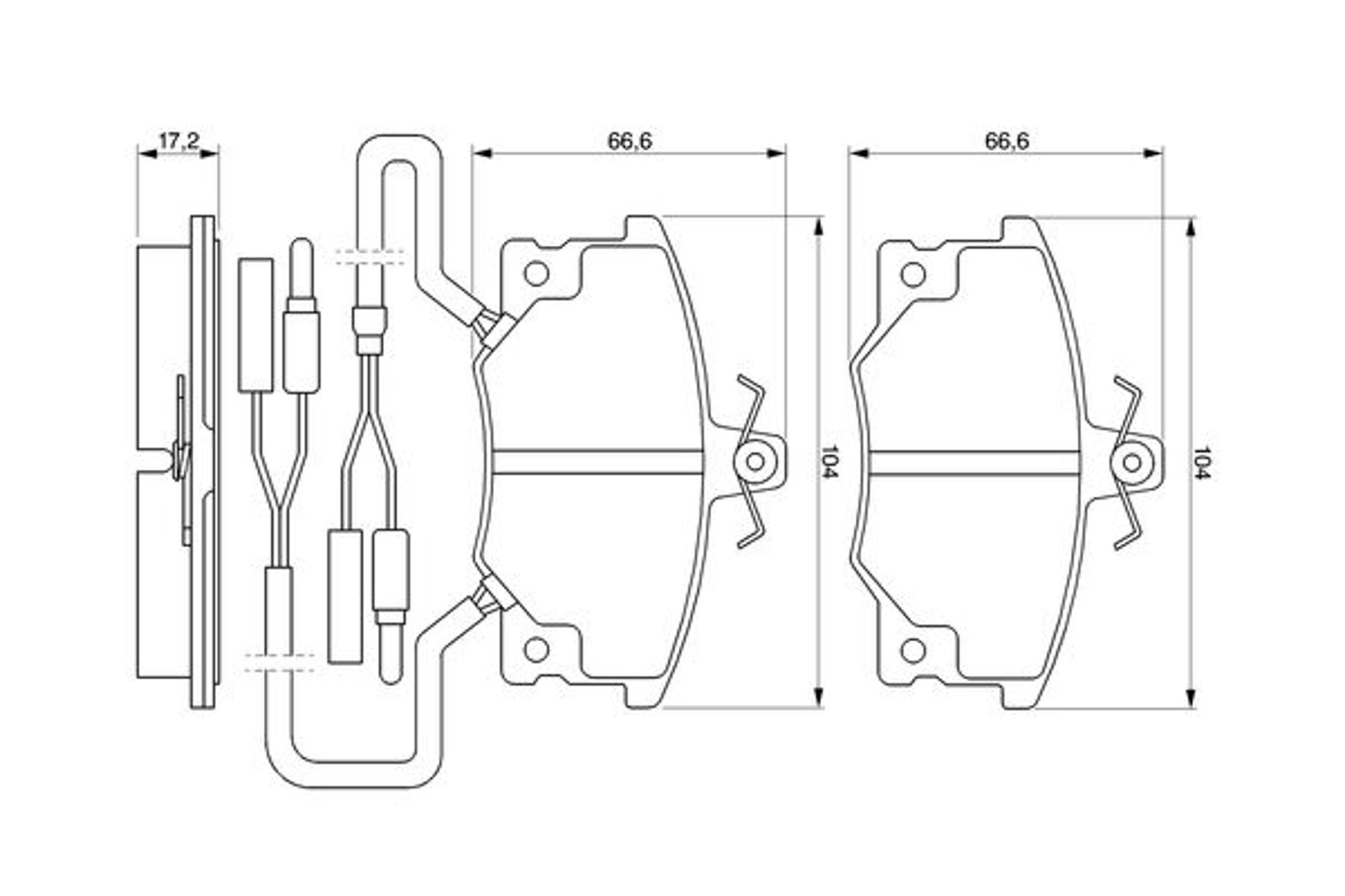Колодки тормозные дисковые BOSCH 0986424100