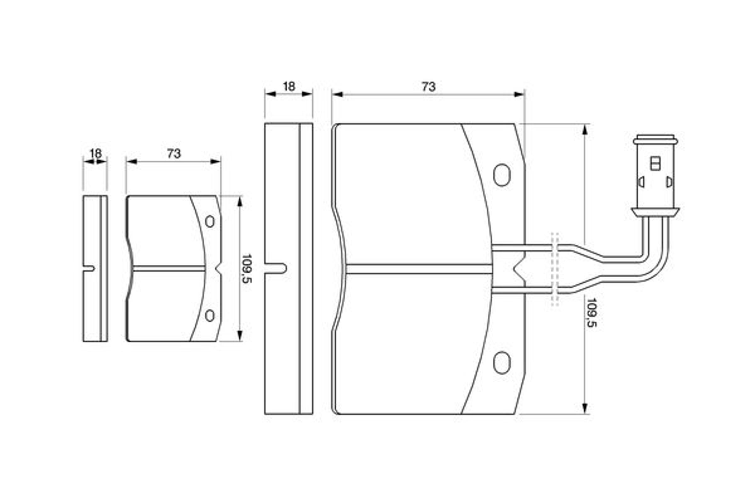Колодки тормозные дисковые BOSCH 0986424145