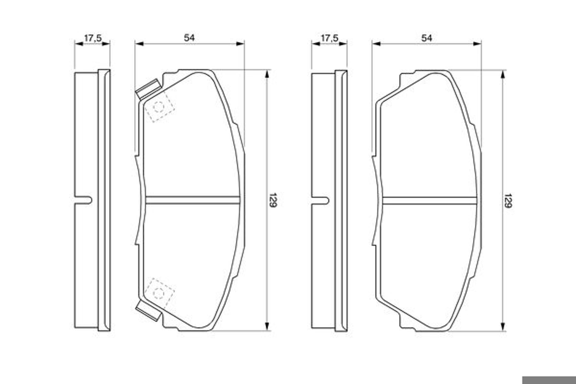 Колодки тормозные дисковые BOSCH 0986424260