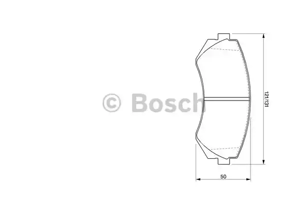Комплект тормозных колодок дискового тормоза BOSCH 0986424489