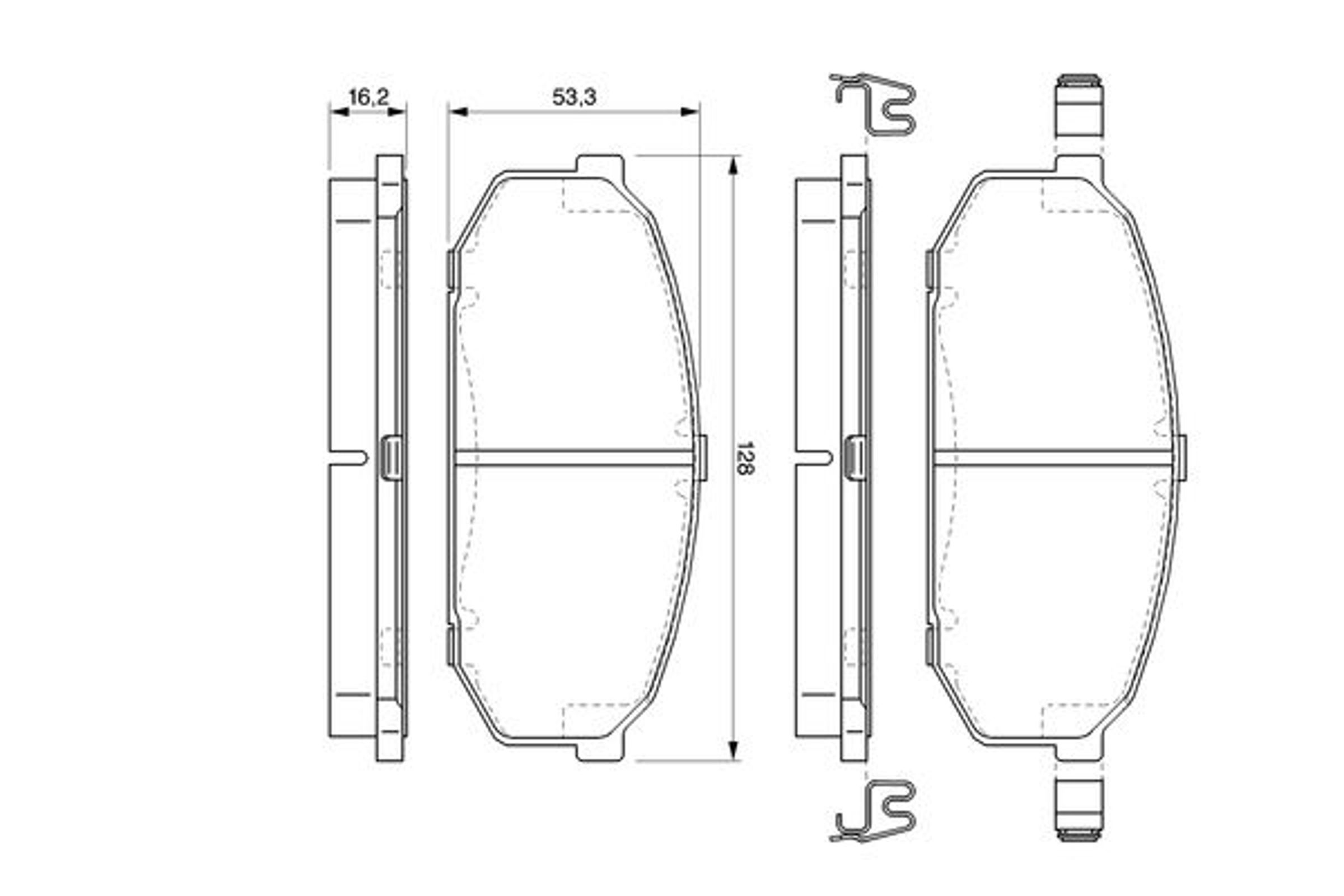 Колодки тормозные дисковые BOSCH 0986424573