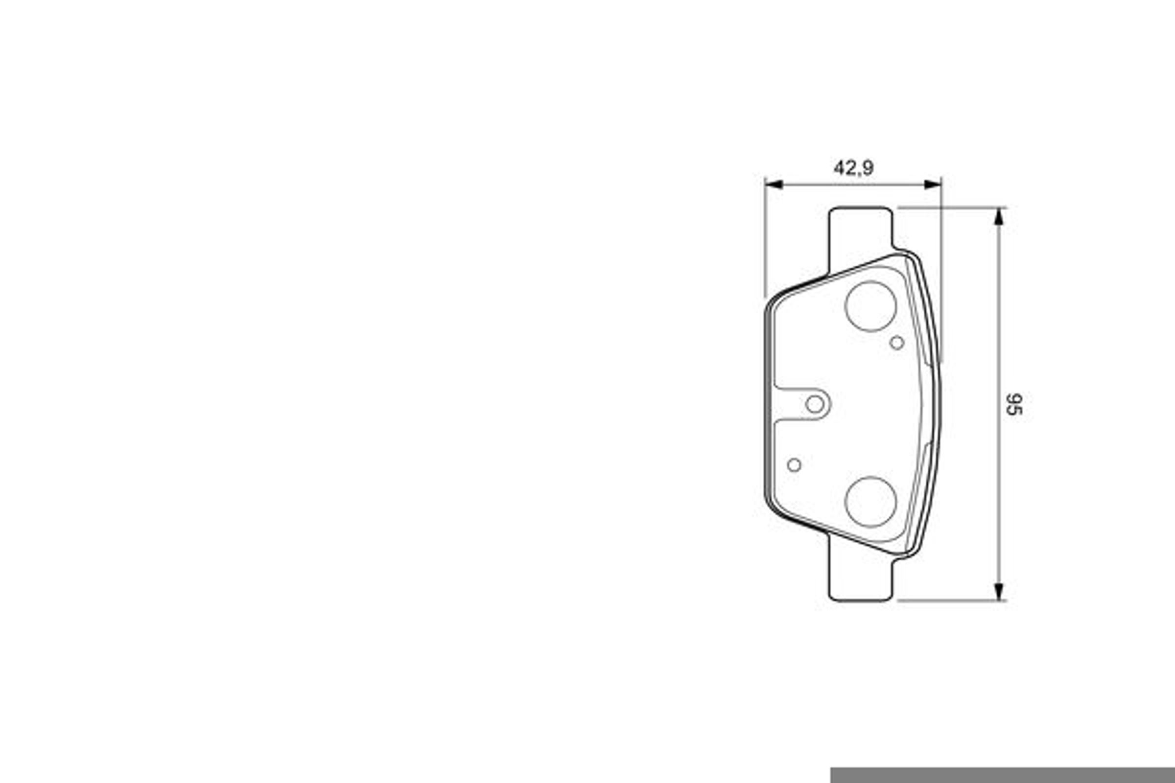Колодки тормозные дисковые BOSCH 0986424594