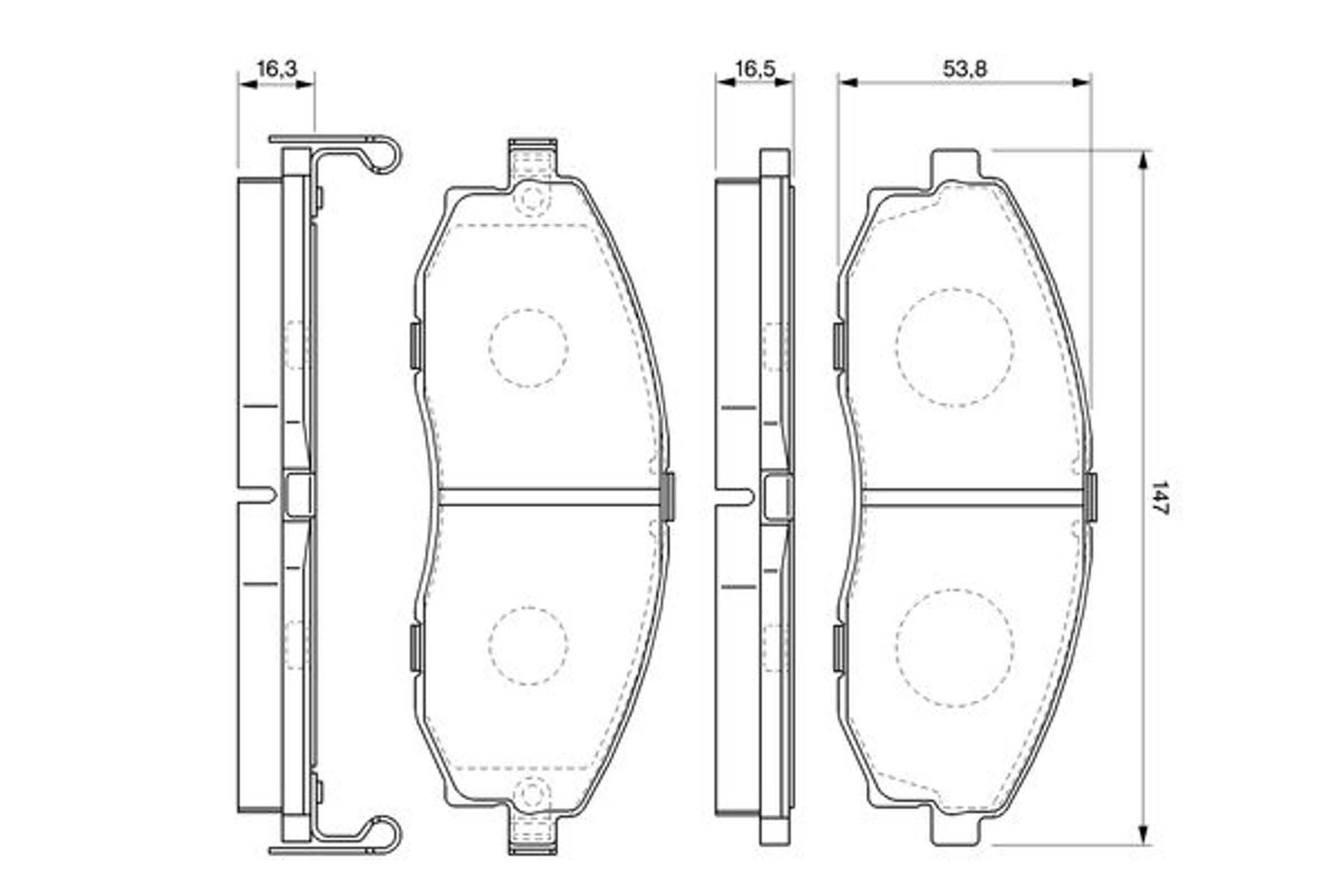 Колодки тормозные дисковые BOSCH 0986424670