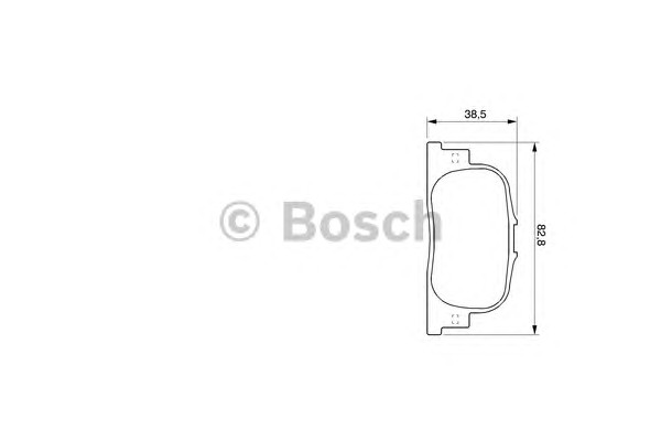 Комплект тормозных колодок дискового тормоза BOSCH 0986424730