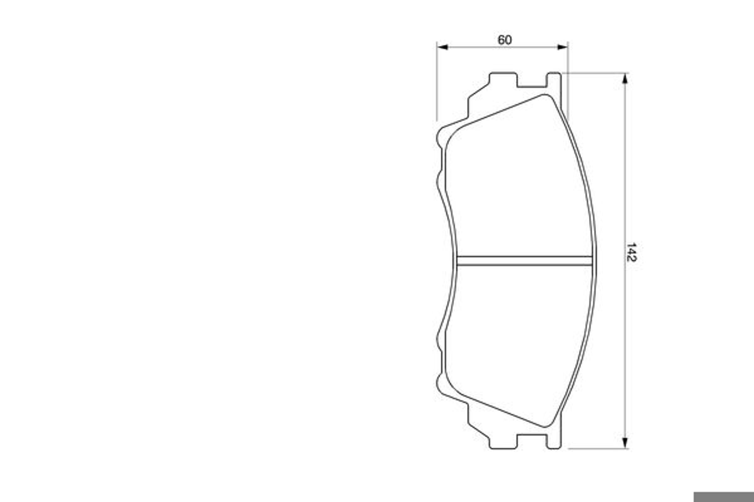 Колодки тормозные дисковые BOSCH 0986424753