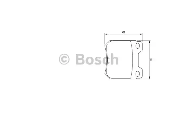 Комплект тормозных колодок дискового тормоза BOSCH 0986424754