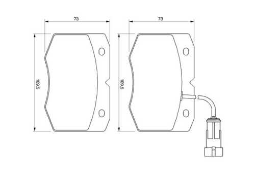 Тормозные колодки BOSCH 0986424768