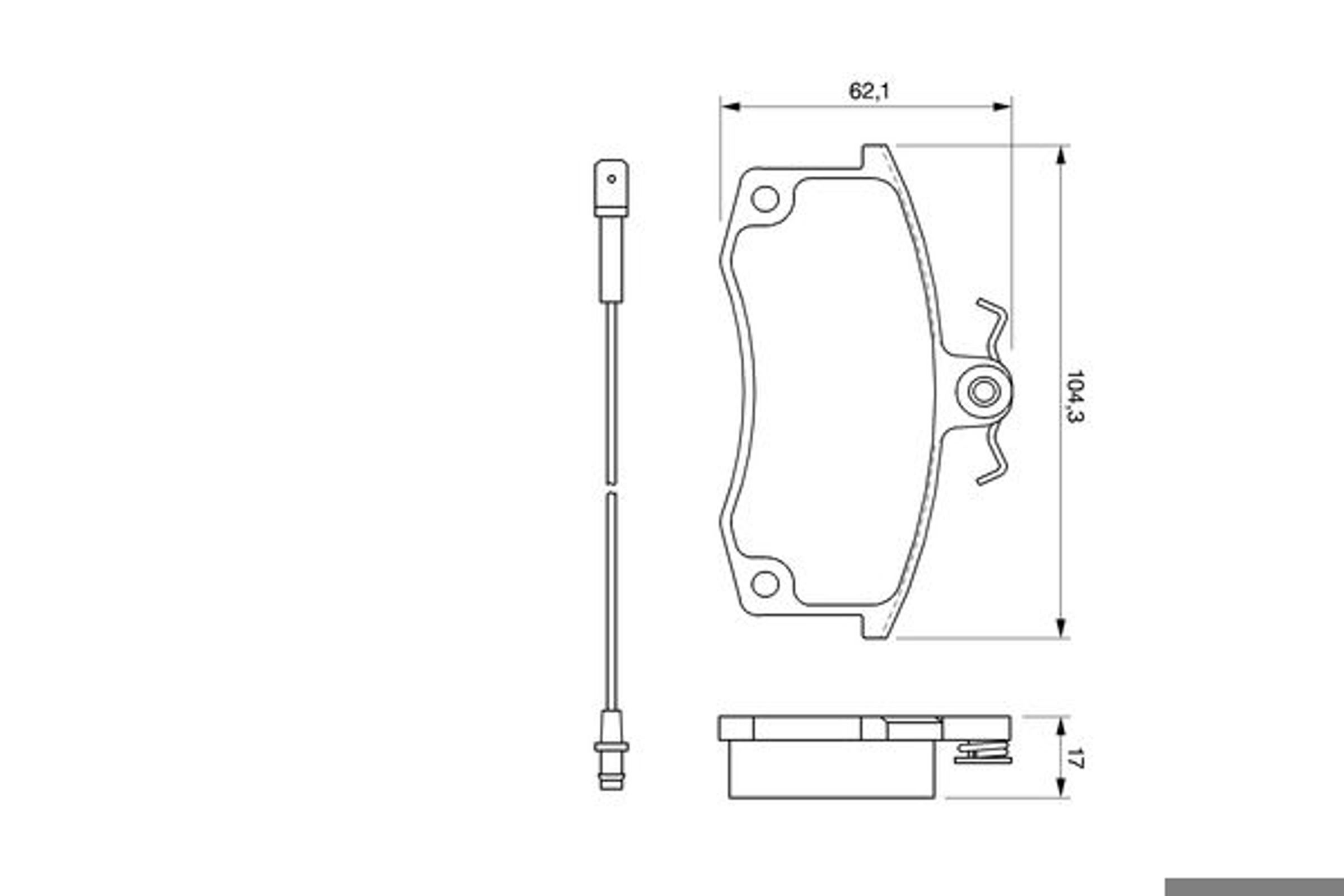 Колодки тормозные дисковые BOSCH 0986424783