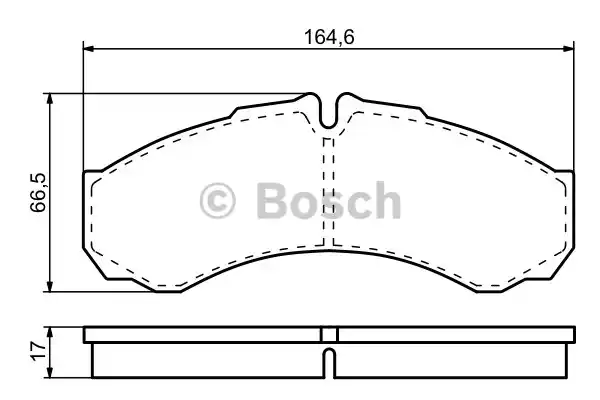 Комплект тормозных колодок дискового тормоза BOSCH 0986424833