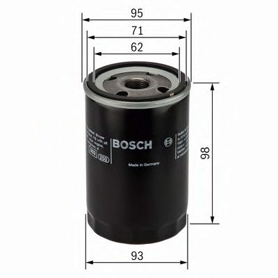 Масляный фильтр BOSCH 0986452024