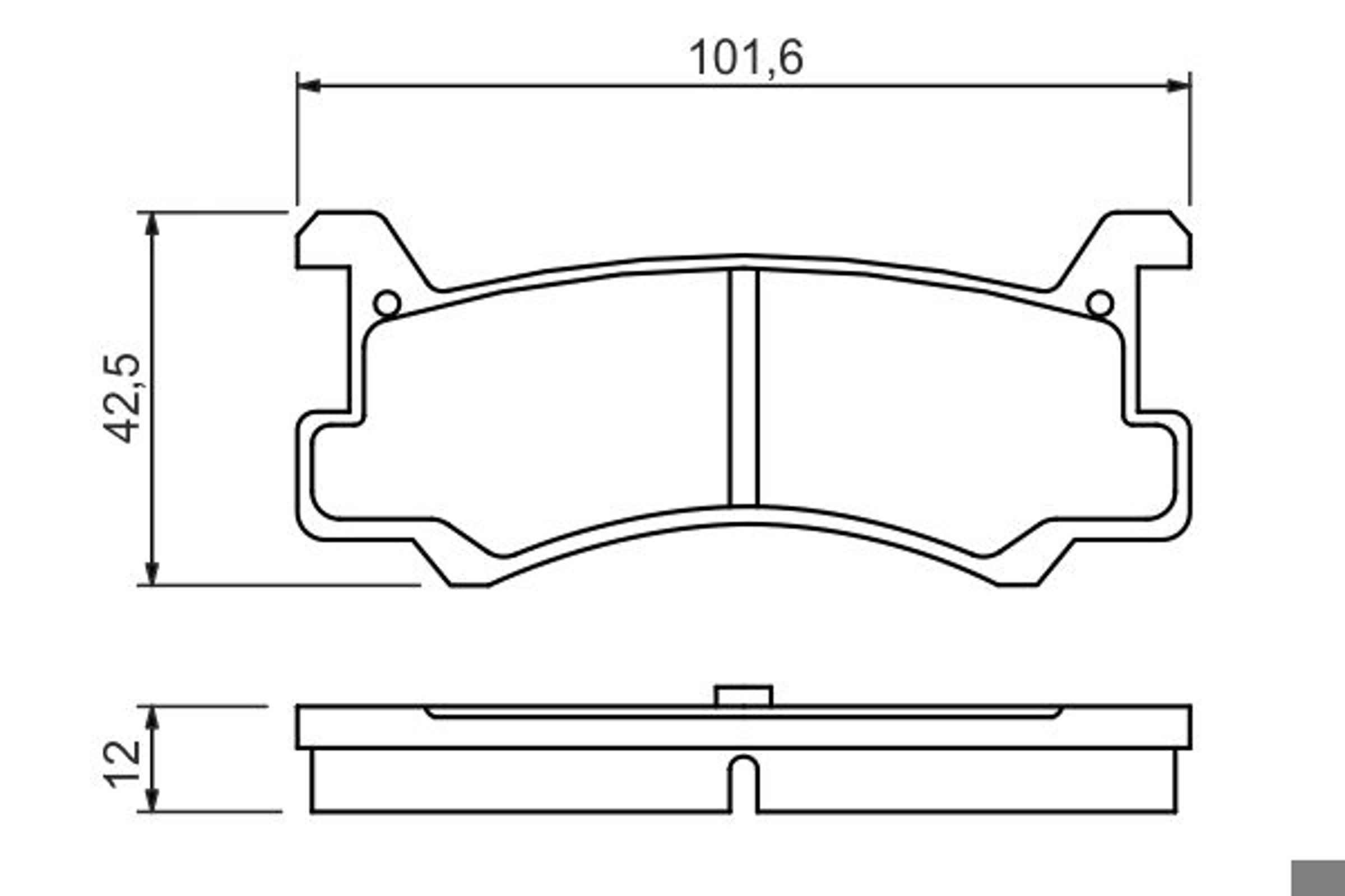 Колодки тормозные дисковые BOSCH 0986460080