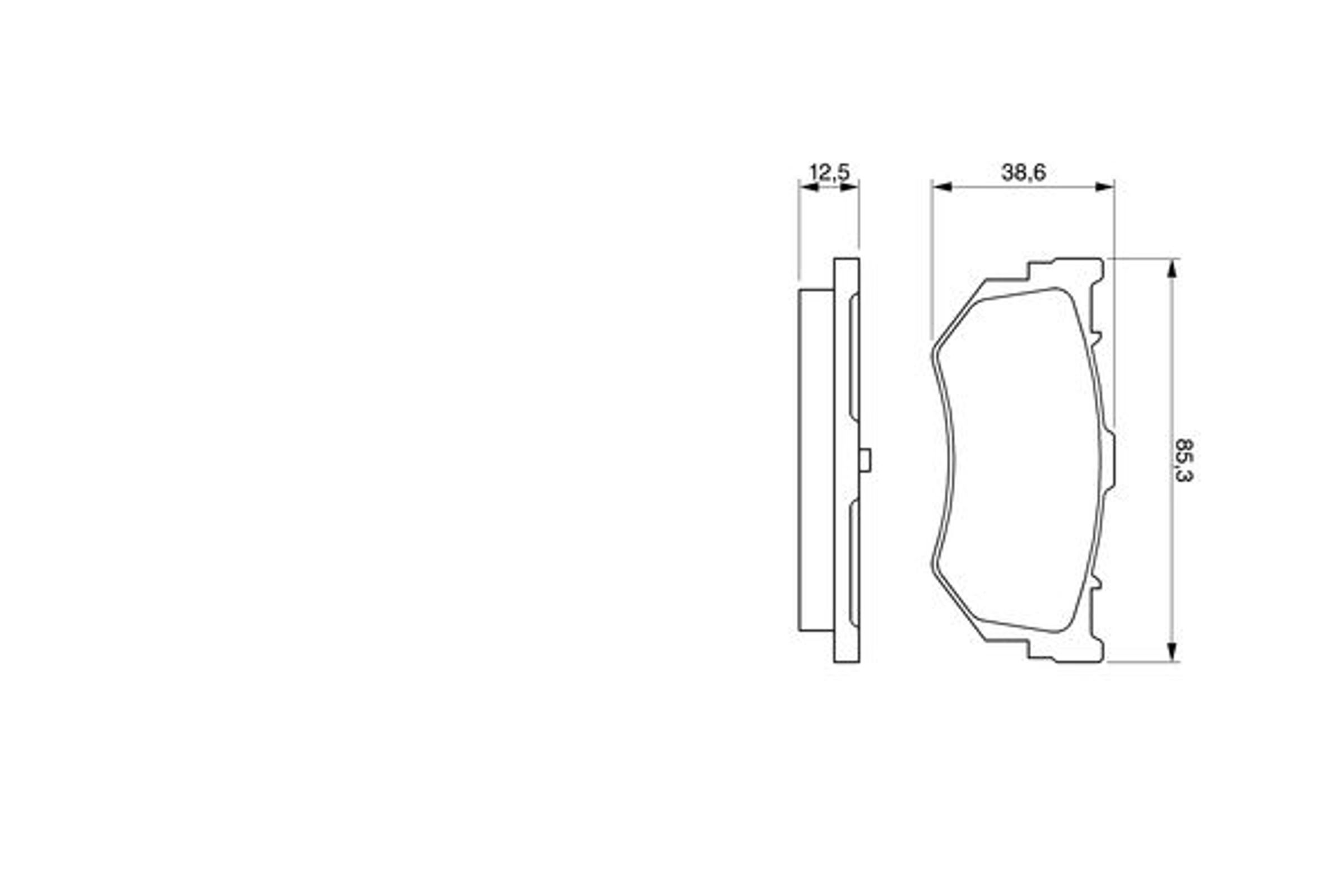 Колодки тормозные дисковые BOSCH 0986460992