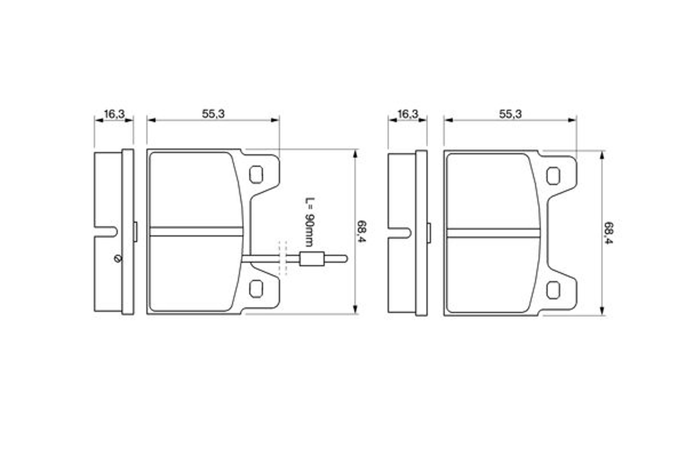 Колодки тормозные дисковые BOSCH 0986462532