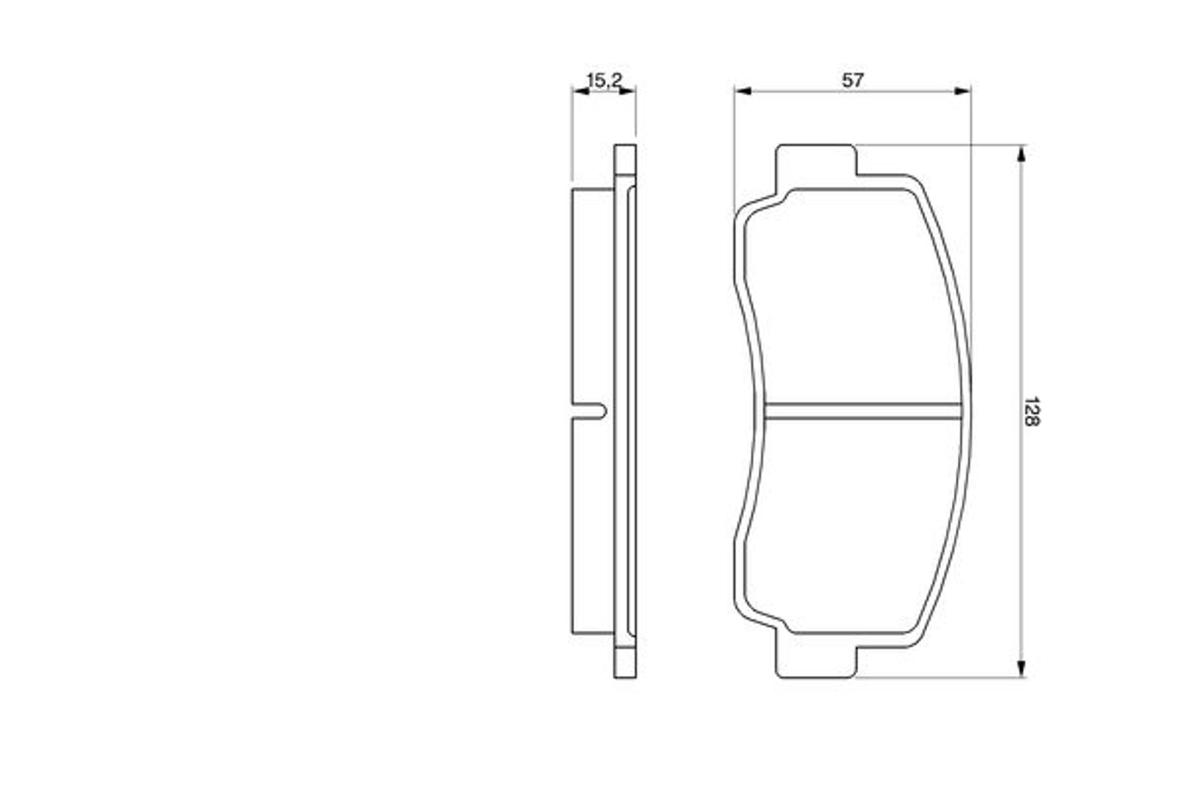 Колодки тормозные дисковые BOSCH 0986465111