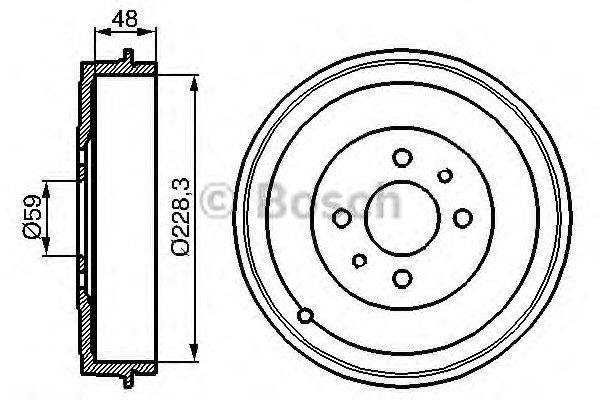 Барабан тормозной BOSCH 0986477088