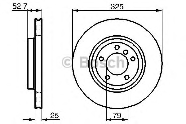 Тормозной диск BOSCH 0986478012