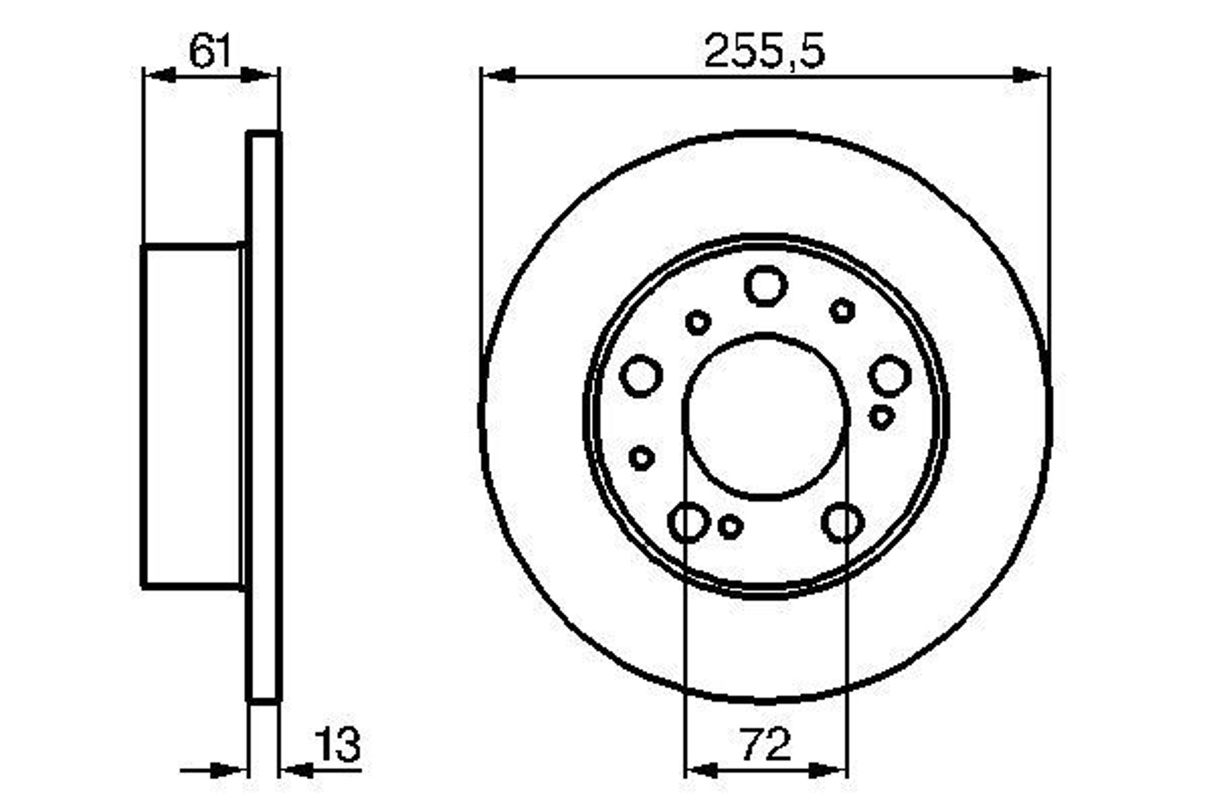 Диск тормозной BOSCH 0986478067