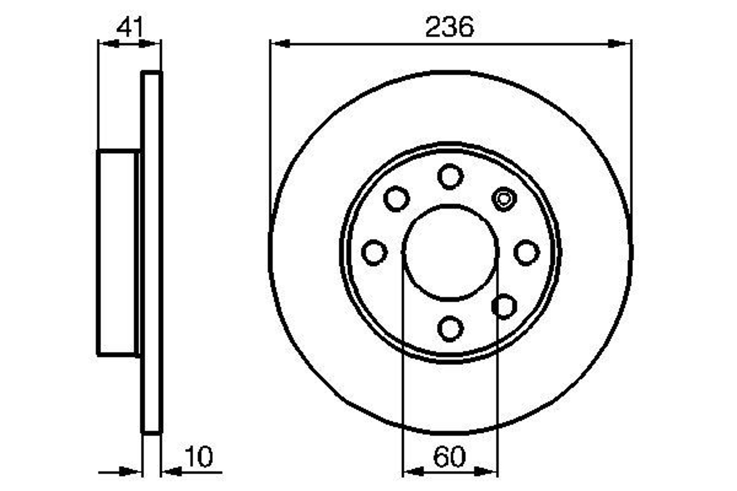 Диск тормозной BOSCH 0986478080