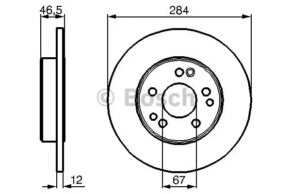 Тормозной диск BOSCH 0986478187