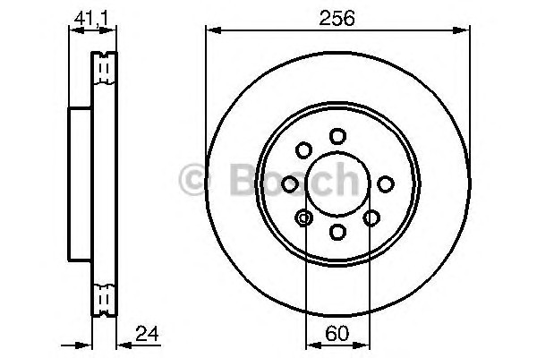 Диск тормозной BOSCH 0986478286