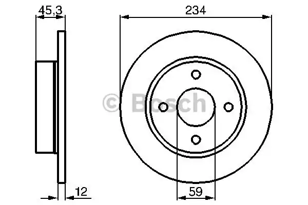 Тормозной диск BOSCH 0986478288