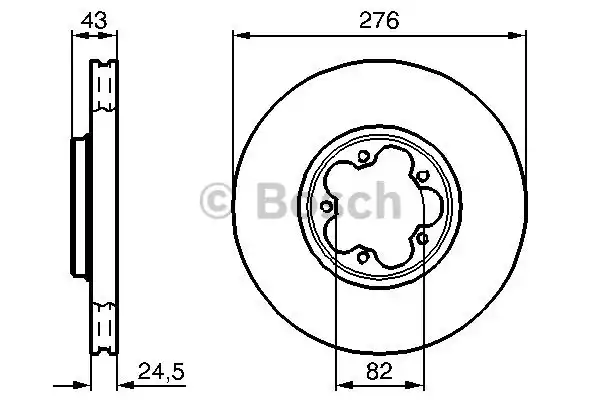 Тормозной диск BOSCH 0986478299