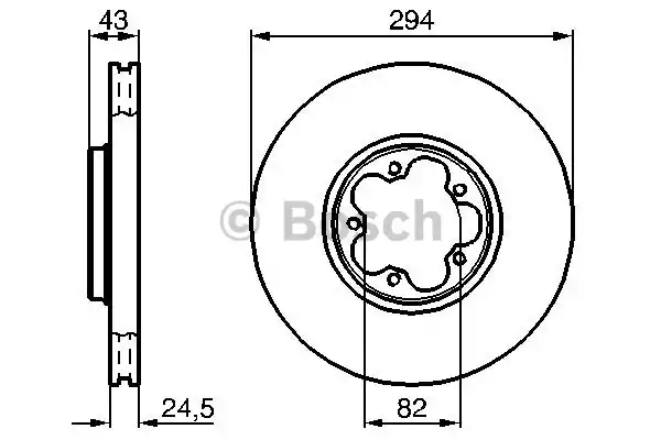 Тормозной диск BOSCH 0986478303