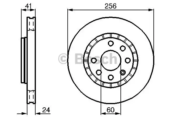 Тормозной диск BOSCH 0986478327