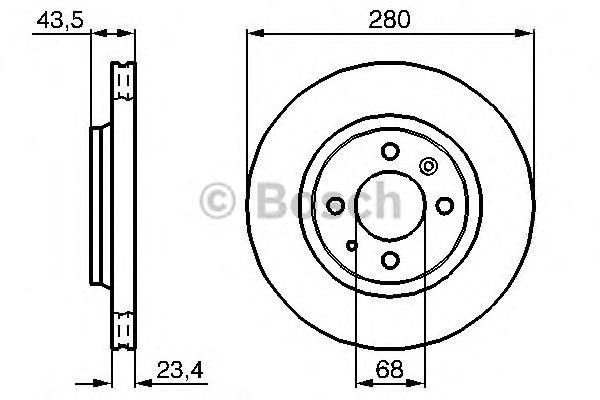 Диск тормозной BOSCH 0986478375