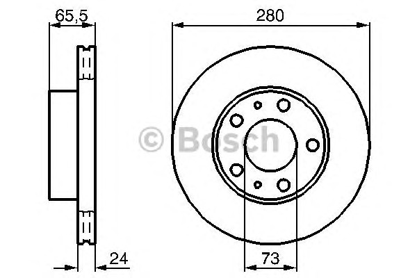 Тормозной диск BOSCH 0986478434