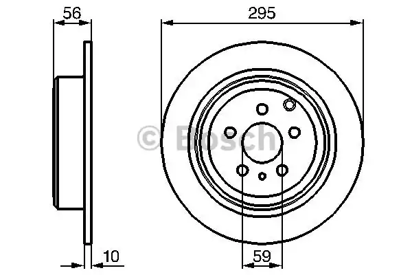Тормозной диск BOSCH 0986478435